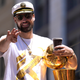 Klay Thompson made sure he enjoyed his championship parade.